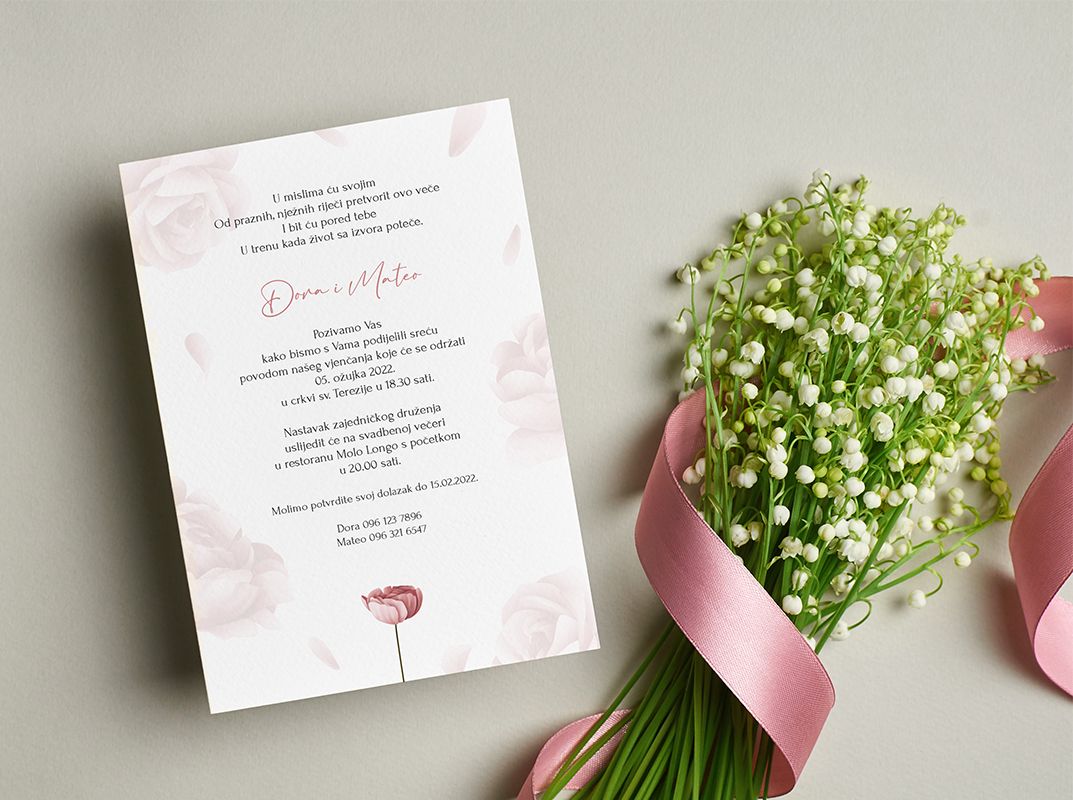 papilon design pozivnice za vjenčanje narudžba