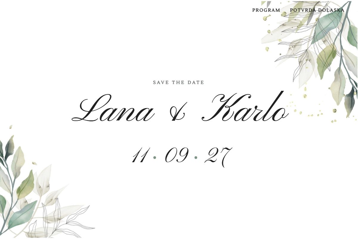 Whisper digital wedding invitation - Papilon Design