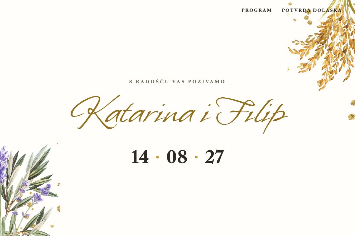 Compromise digital wedding invitation - Papilon Design