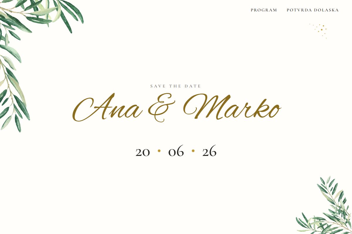Zeal digital wedding invitation - Papilon Design