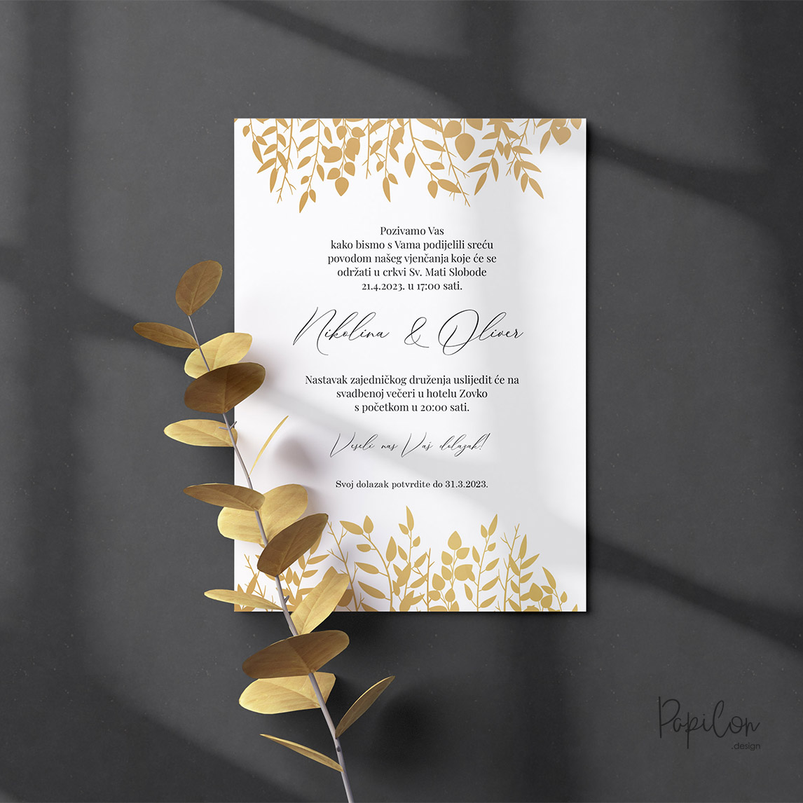 papilon design zagreb pozivnice za vjenčanje