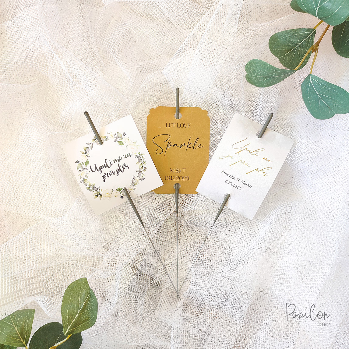papilon design zagreb privjesnice etikete za vjenčanje zahvalnice prskalice